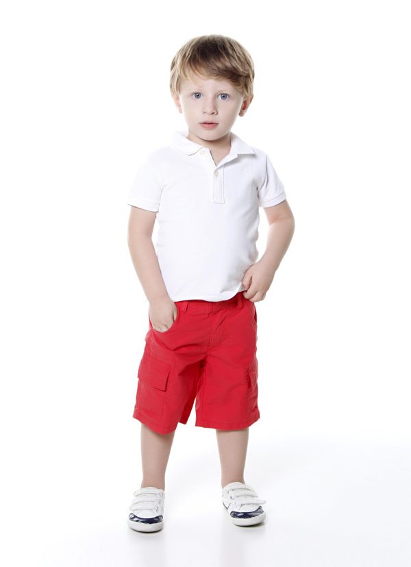 Representative photo for Boys' Bermuda Shorts Grey Red Indian (actual product photo pending)