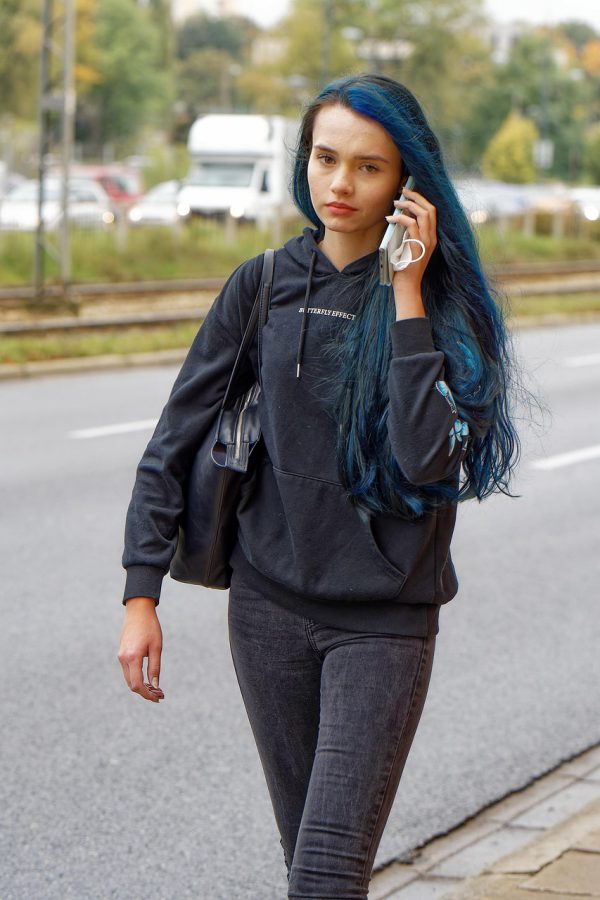 Representative photo for Women's Hoodie Hooded Pullover Blue & Skin (actual product photo pending)