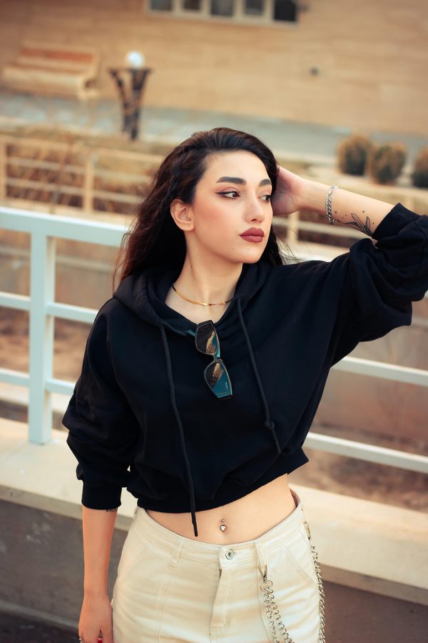 Representative photo for Women's Hoodie Hooded Pullover Black (actual product photo pending)